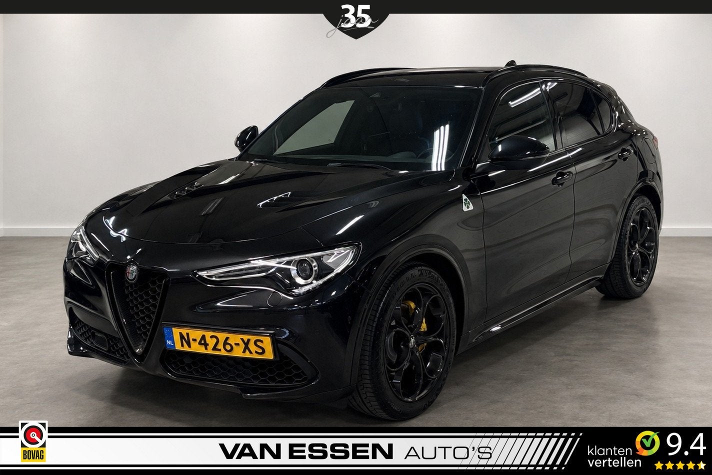 Alfa Romeo Stelvio 2.0 T AWD First Edition Navi Camera Memor, Auto's, Automaat, Euro 6, 4 cilinders, Zwart