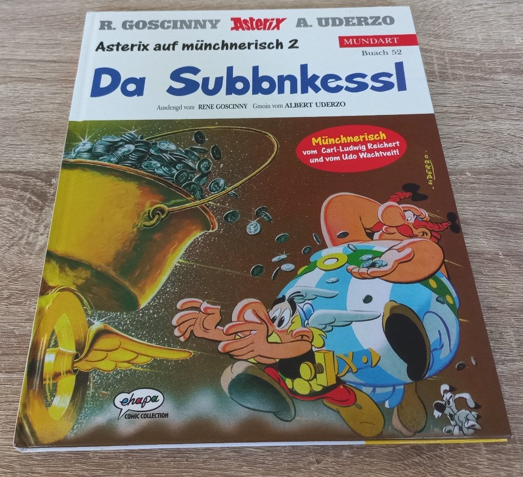 Asterix da Subbnkessl (koperen ketel, münchnerisch), Eén stripboek, Ophalen of Verzenden, Zo goed als nieuw, Goscinny & Uderzo