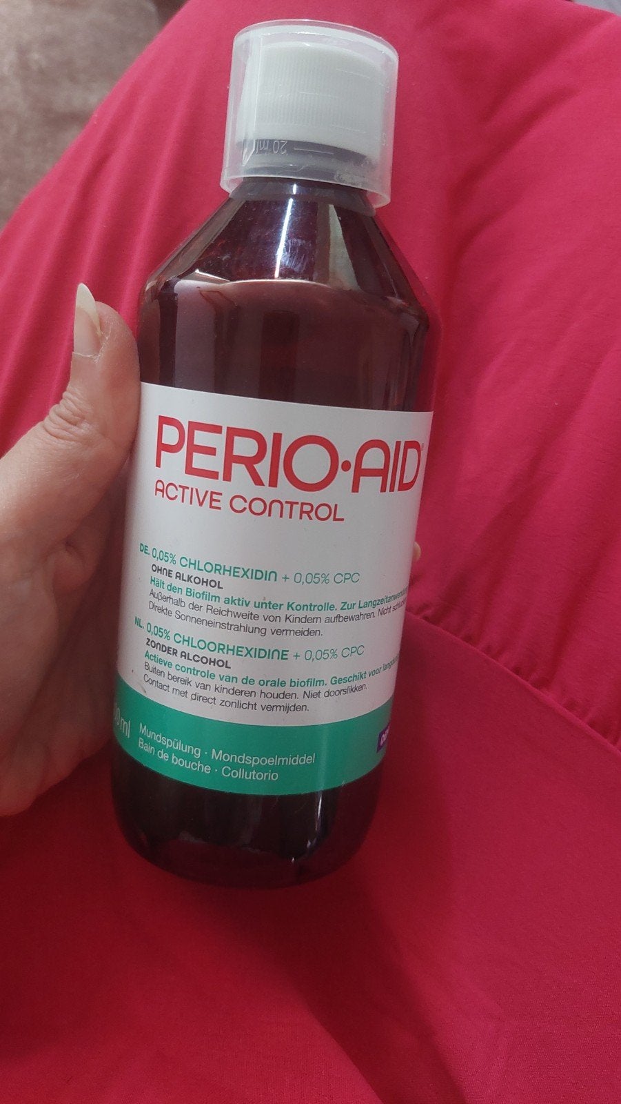 Perio-Aid Active Control Mondspoelmiddel Anti-tandplak, Ophalen of Verzenden, Zo goed als nieuw, Overige typen
