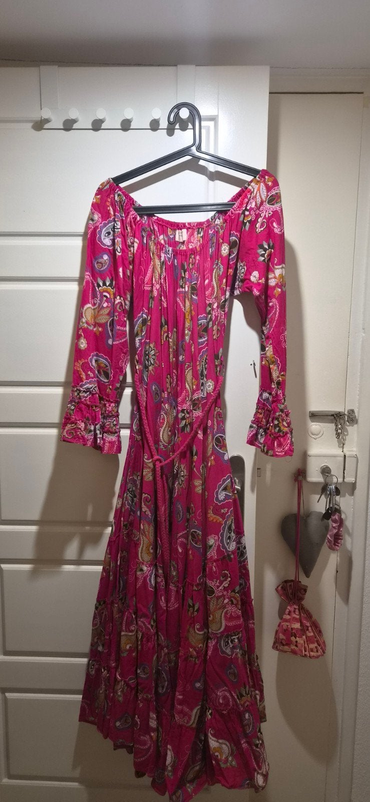 Prachtige handgemaakte katoenen jurk van Two Sisters, Kleding | Dames, Jurken, Two sisters, Ophalen, Zo goed als nieuw, Roze