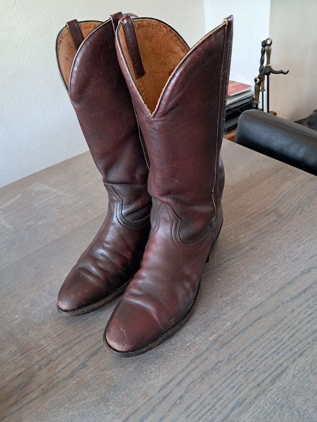 Super Stoer Paar Laarzen/Boots Maat 41 Koopje €30, Ophalen of Verzenden, Zo goed als nieuw, Rood, Hoge laarzen