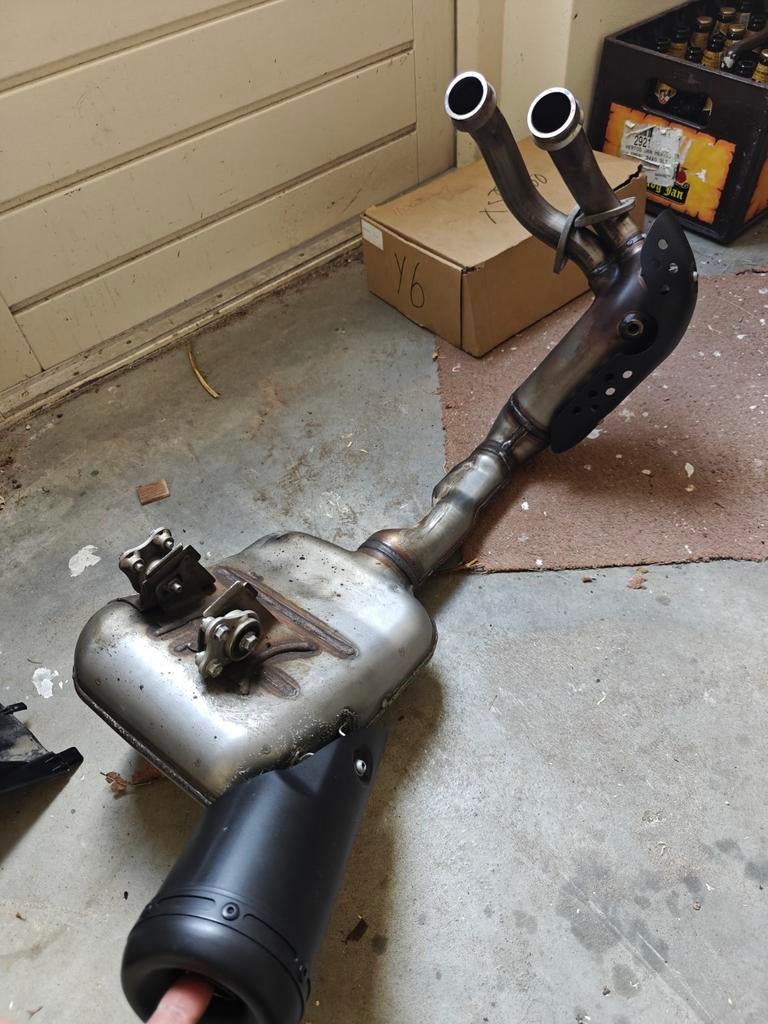 Originele uitlaat yamaha xsr 700 2023 nieuwstaat, Ophalen of Verzenden, Gebruikt