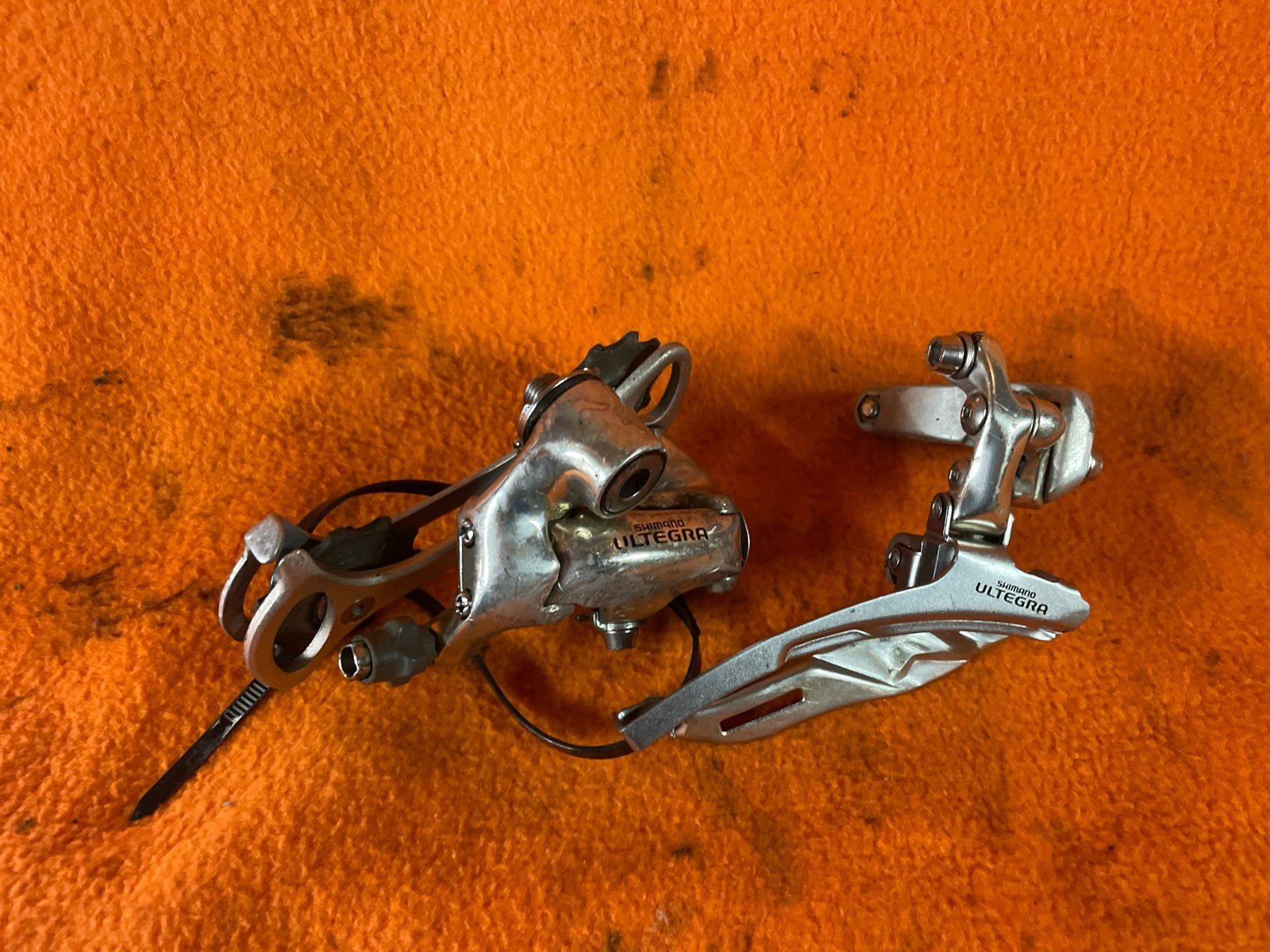 Shimano Ultegra Derailleur Set - racefiets onderdelen, Gebruikt, Verzenden, Derailleur of Ketting, Aluminium