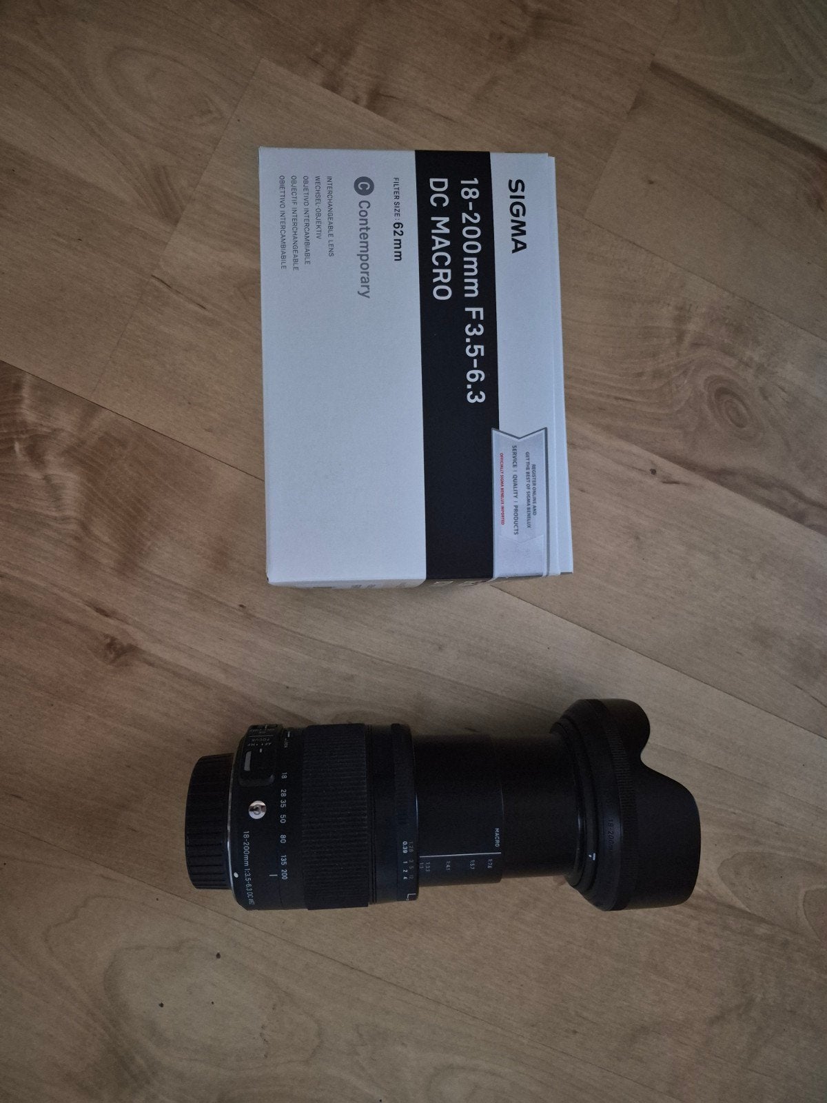 Sigma 18-200 F3.5-6.3 DC Makro Contemporary voor nikon, Audio, Tv en Foto, Fotografie | Lenzen en Objectieven, Ophalen, Macrofunctie