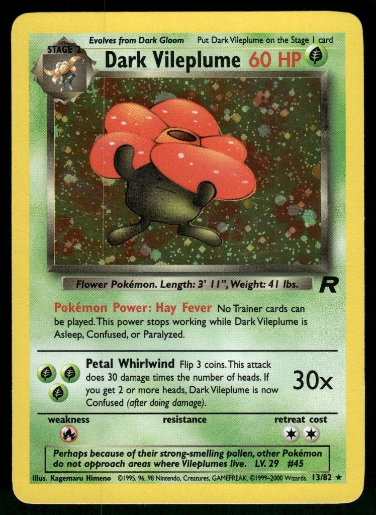Dark Vileplume 13/82 - Team Rocket (NM), Verzenden, Gebruikt
