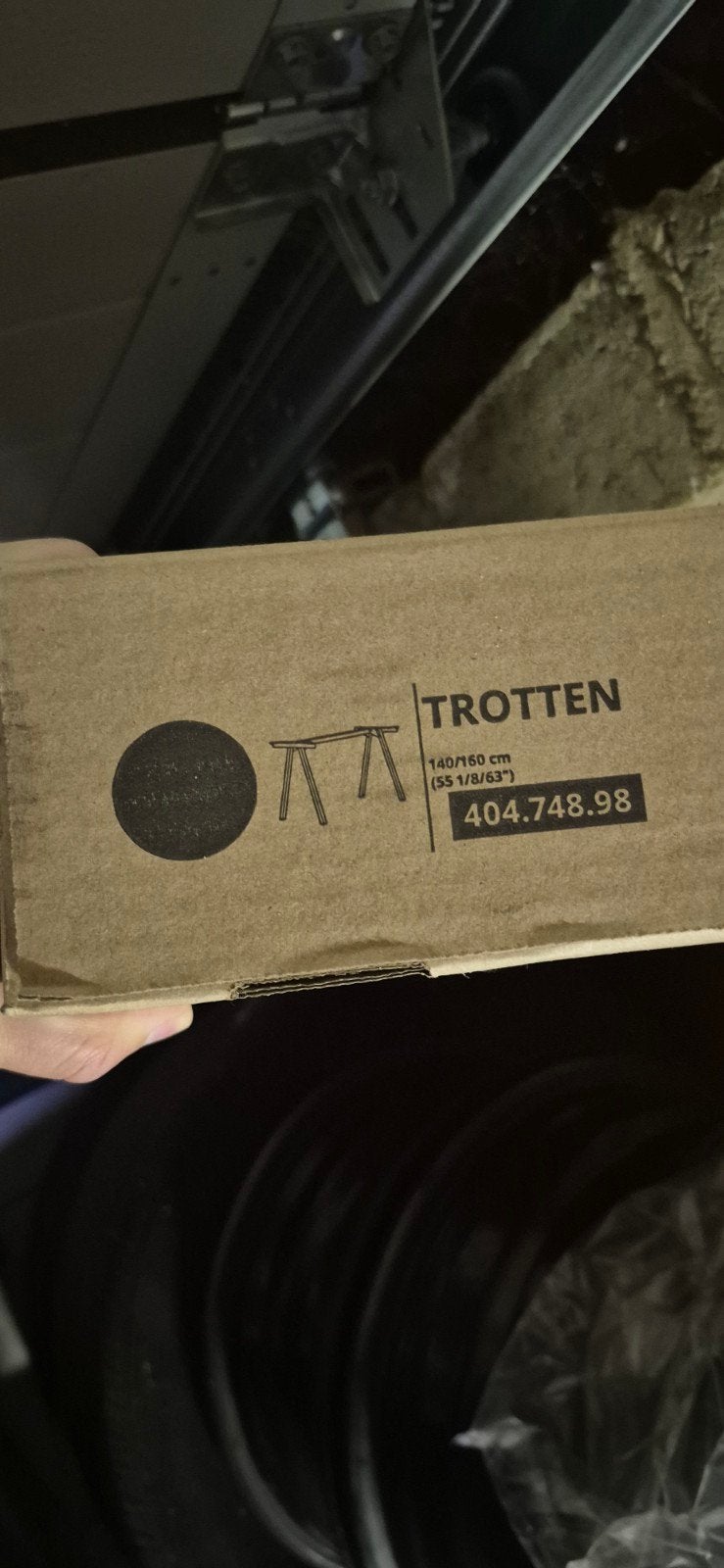 IKEA TROTEN onderstel – Zwart (alleen onderstel)  Nieuw, Ophalen, Nieuw