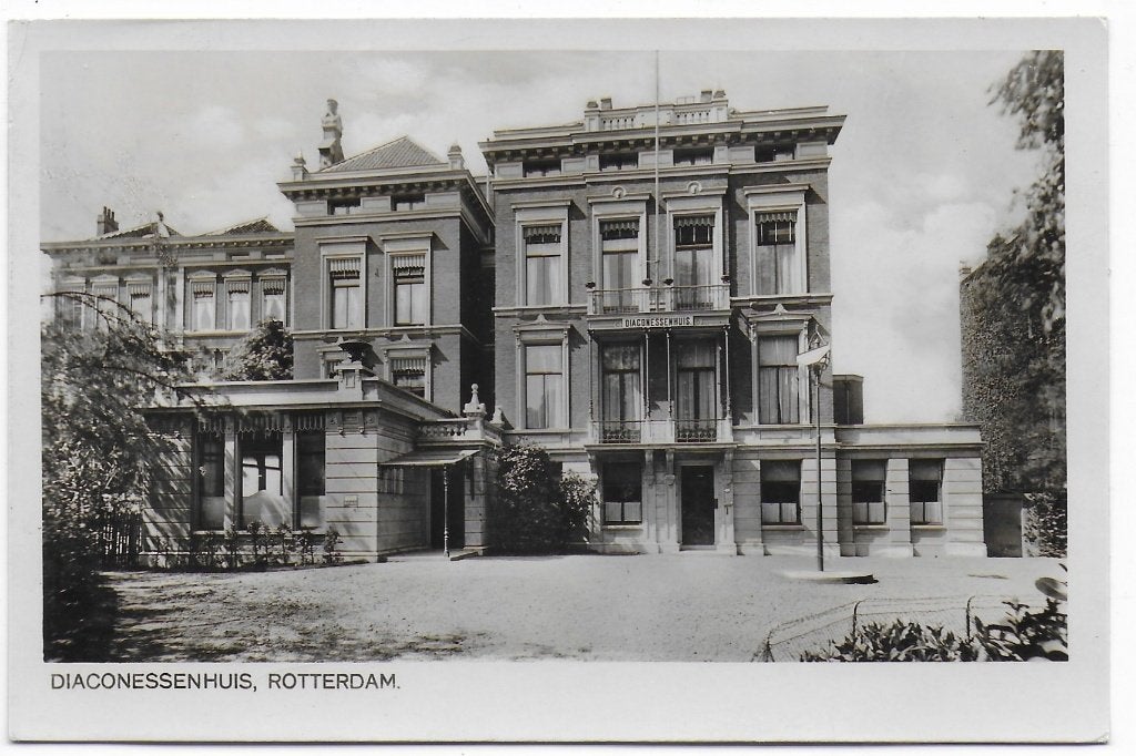 Rotterdam Diaconessenhuis Ansichtkaart uit 1932 ( B7439 ), Ophalen of Verzenden, 1920 tot 1940, Gelopen, Zuid-Holland