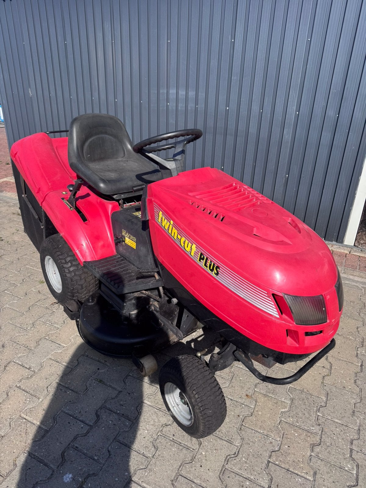 Twin cut plus (castelgarden) zitmaaier met vangbak, Tuin en Terras, Ophalen, Gebruikt