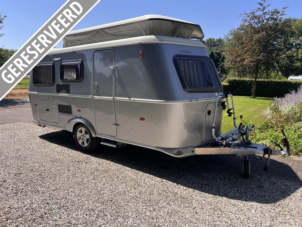 Eriba Touring 530 MoverFietsdr.Voortent, Caravans en Kamperen, Schokbreker, Bedrijf, Treinzit, 4 tot 5 meter