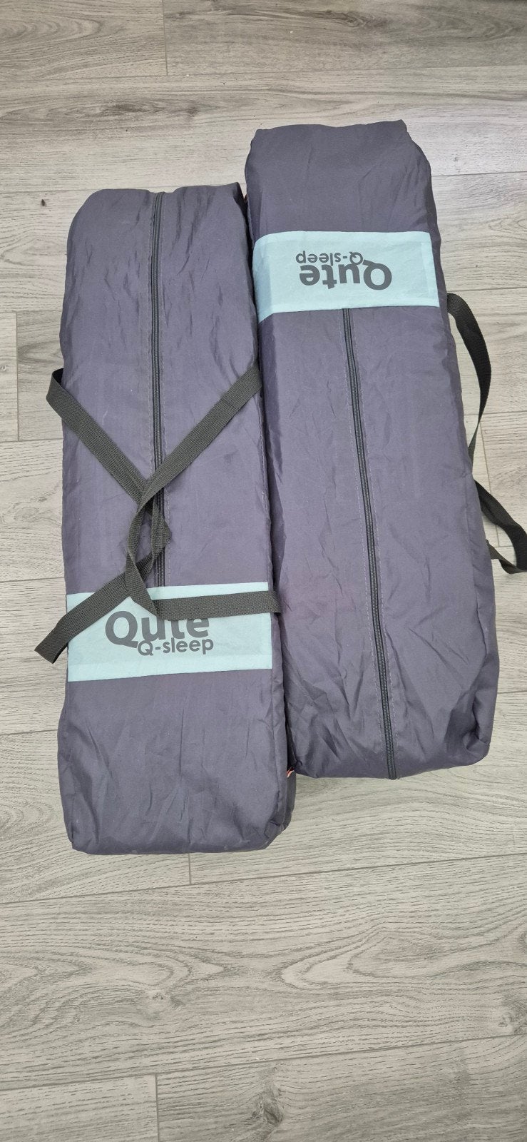 2 campingbedjes Qute- Compact en handig, Caravans en Kamperen, Ophalen, Gebruikt