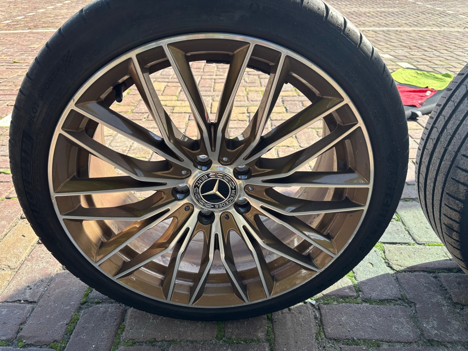 Mercedes-Benz 18 inch velgen met zomerbanden, Ophalen, Gebruikt