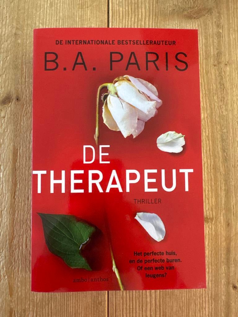 De Therapeut - B.A. Paris (Thriller), Boeken, Thrillers, Ophalen, Zo goed als nieuw, Europa overig