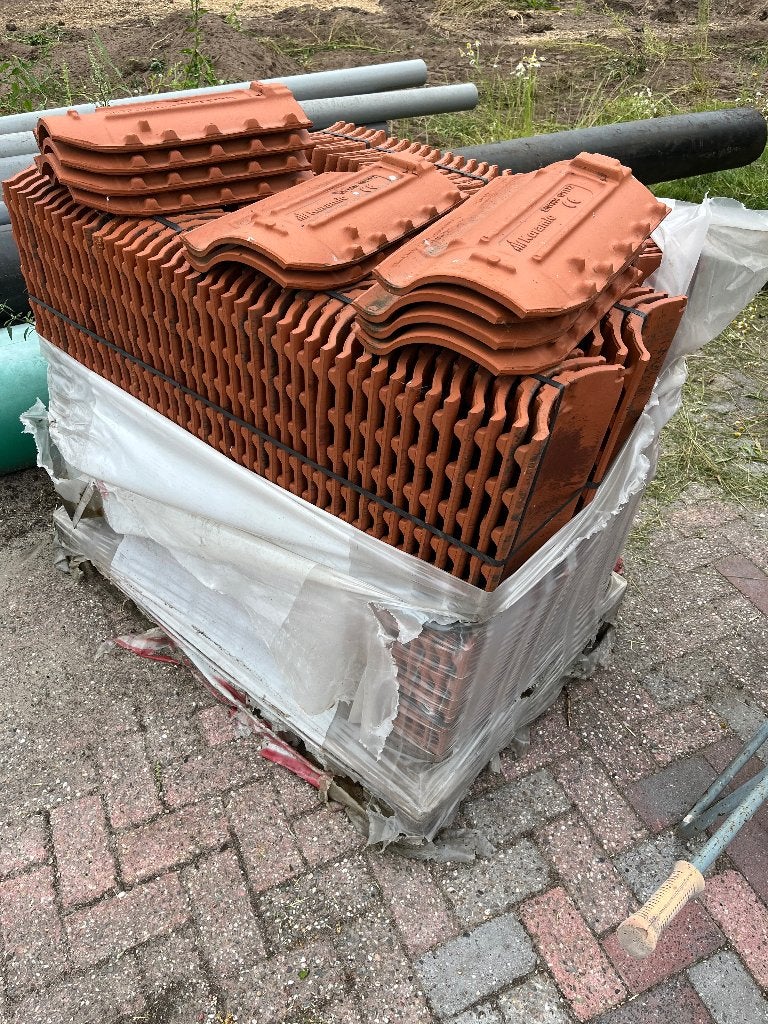 Pallet dakpannen. Nieuw. Viellie oude holle, Ophalen, Steen of Klei, Nieuw, 15 m² of meer
