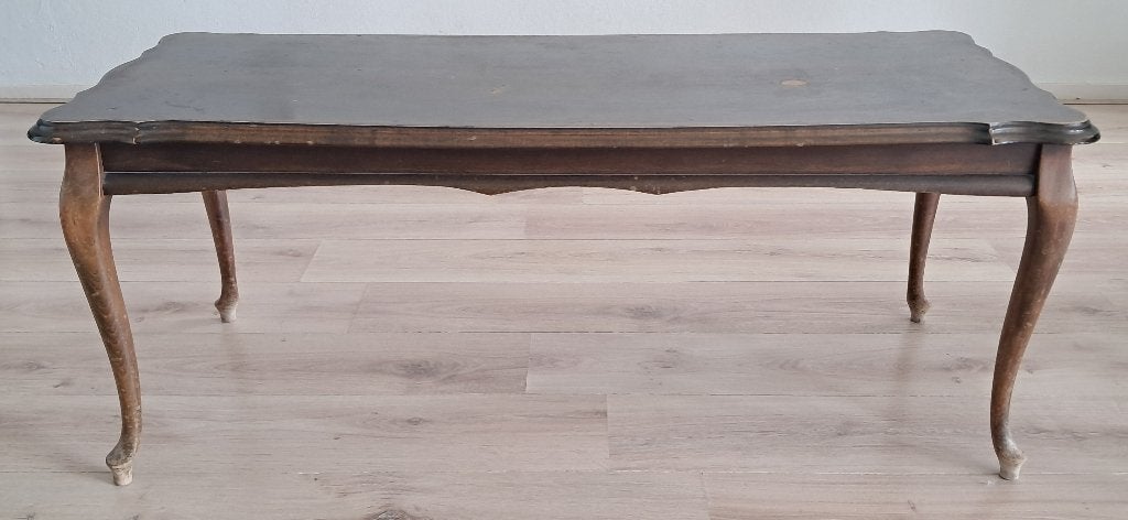 Antique coffee table with ornate legs, Ophalen, Gebruikt, 100 tot 150 cm, Klassiek, Antiek