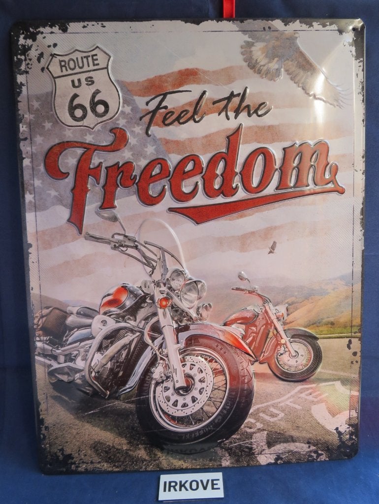BROCANT MOTOR ROUTE 66 BORD * Metaal *, Verzenden