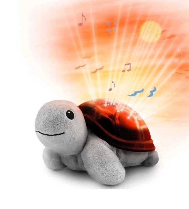 Schildpad Nachtlampje met Muziek en Sterrenprojectie, Ophalen of Verzenden, Zo goed als nieuw, Overige typen, Met licht