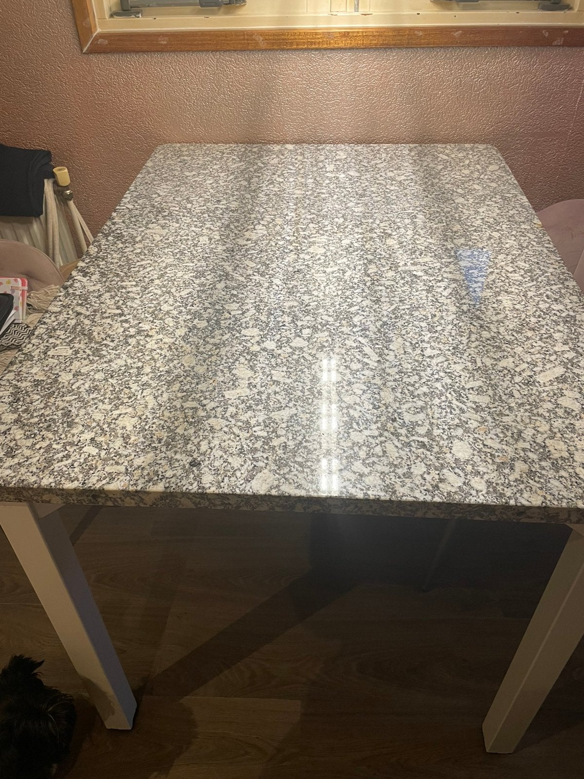 Granieten tafel gratis op te halen, Ophalen, Overige materialen, Gebruikt, 100 tot 150 cm