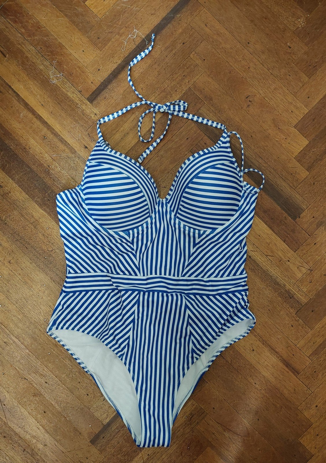 Gestreept badpak XXL, Kleding | Dames, Badpak, Zo goed als nieuw, Geen merk, Verzenden