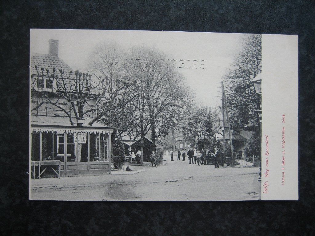 VELP  weg naar Rozendaal, Ophalen of Verzenden, Voor 1920, Gelderland