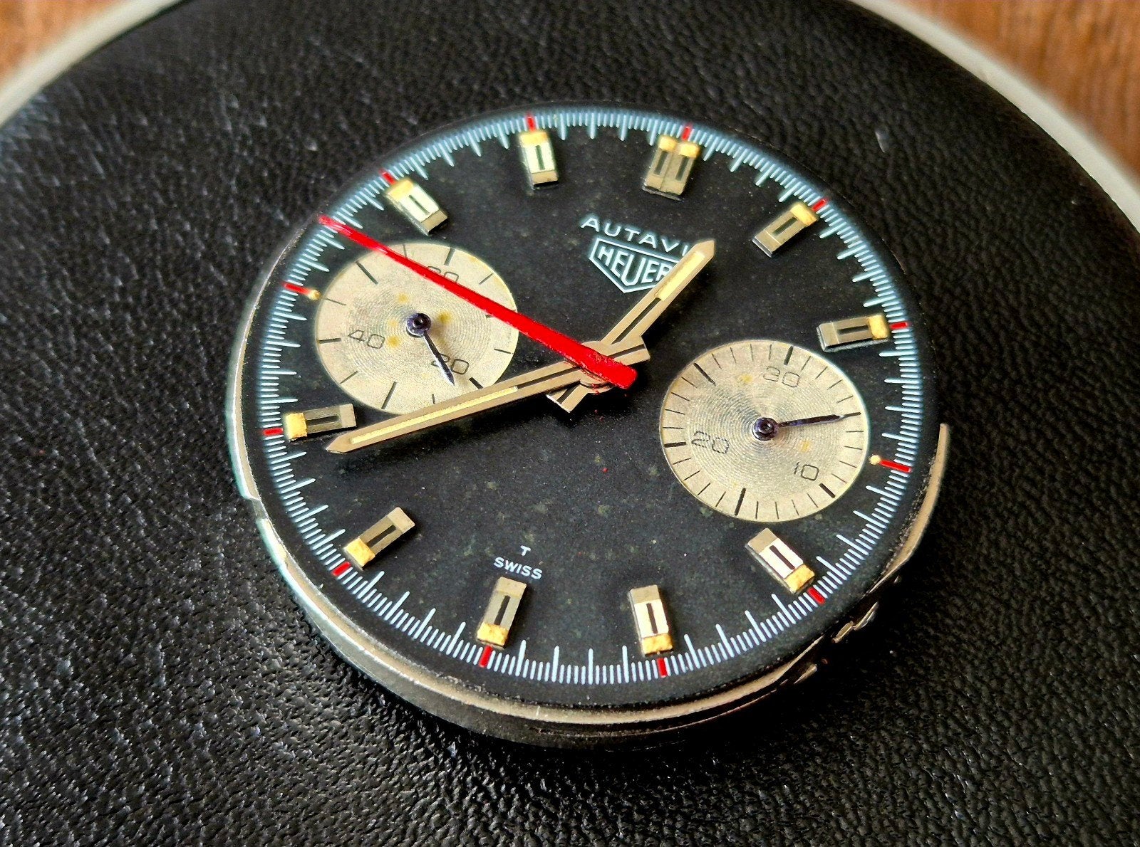 Heuer Autavia 7733 uurwerk, wijzerplaat 7763c Mk2, Overige merken, Staal, Polshorloge, 1960 of later