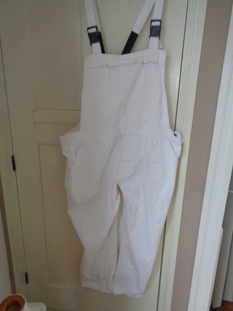 witte  tuinbroek:mt XL, Kleding | Dames, Wit, Maat 46/48 (XL) of groter, Ophalen of Verzenden, Zo goed als nieuw