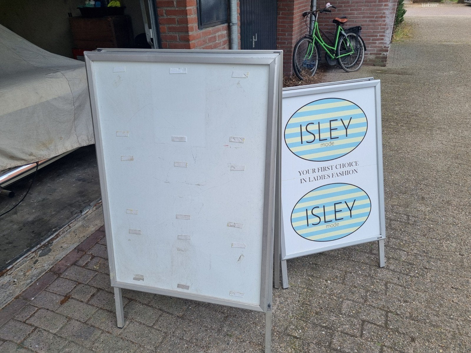 Reclame borden, Ophalen, Krijtbord
