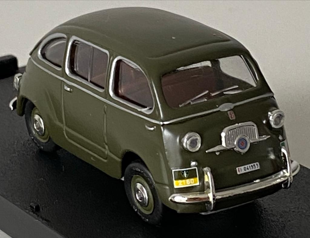 Fiat 600 Multipla 1953 Modelauto Gioccher, Ophalen of Verzenden, Zo goed als nieuw, Auto, Overige merken