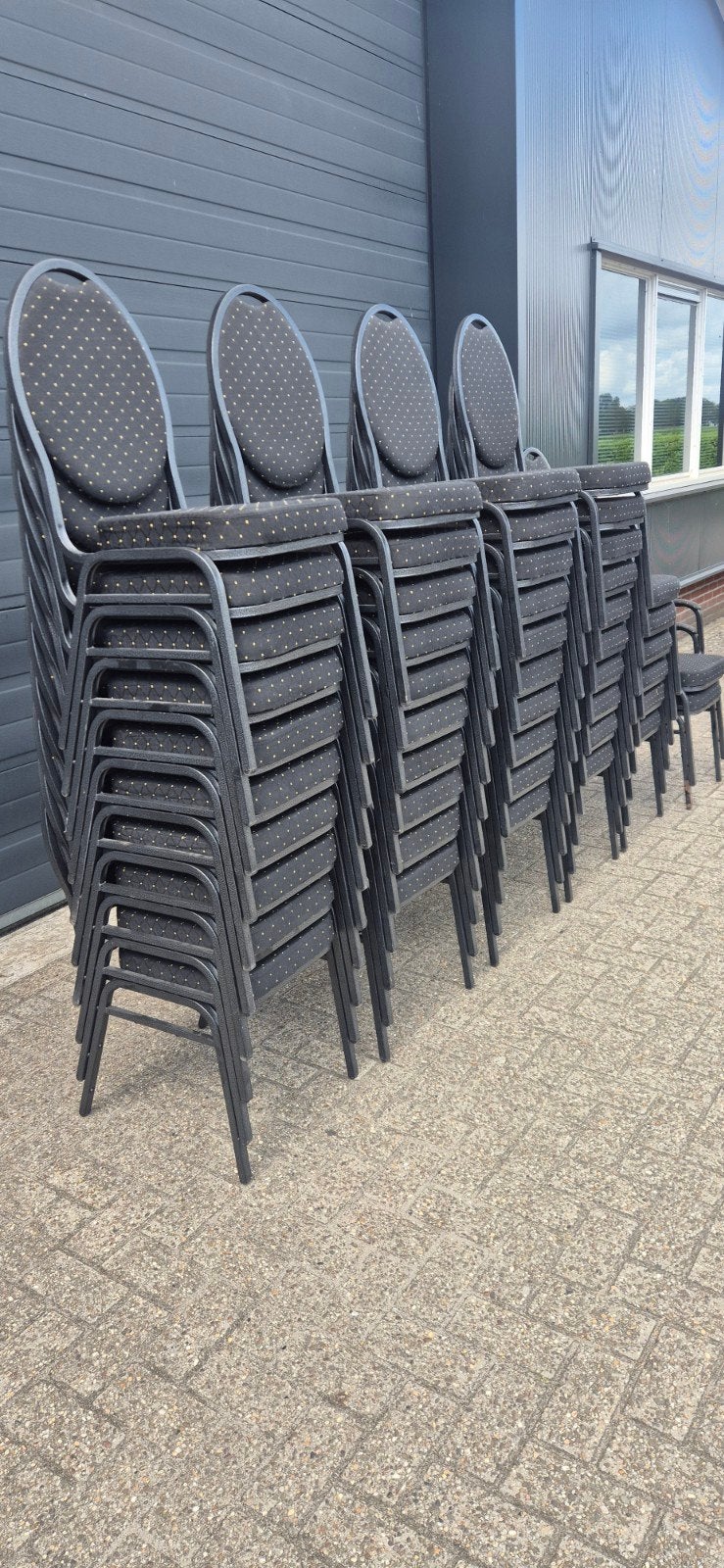 Stapelstoelen stackchairs horeca, Huis en Inrichting, Stoelen, Ophalen, Geen, Zo goed als nieuw, Stof