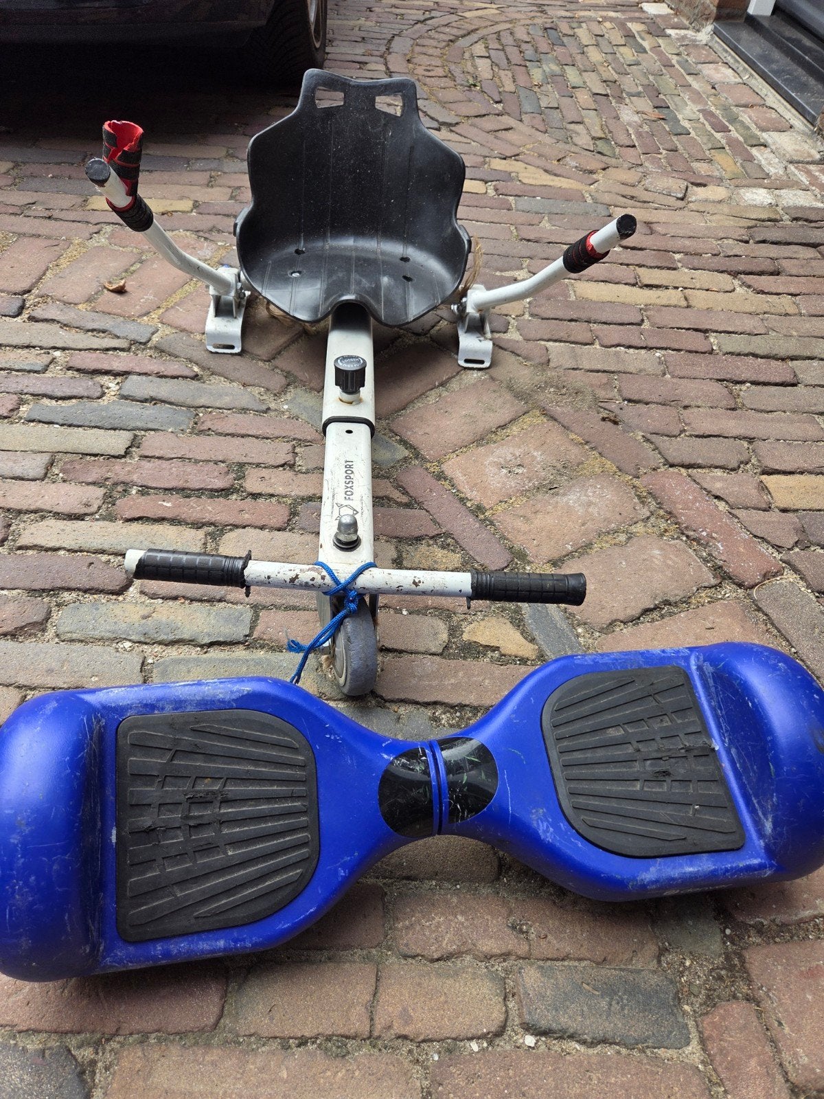 Denver Hoverboard met Foxsport zitje - Gebruikt, Ophalen of Verzenden, Gebruikt, Elektrische step (E-scooter), Denver