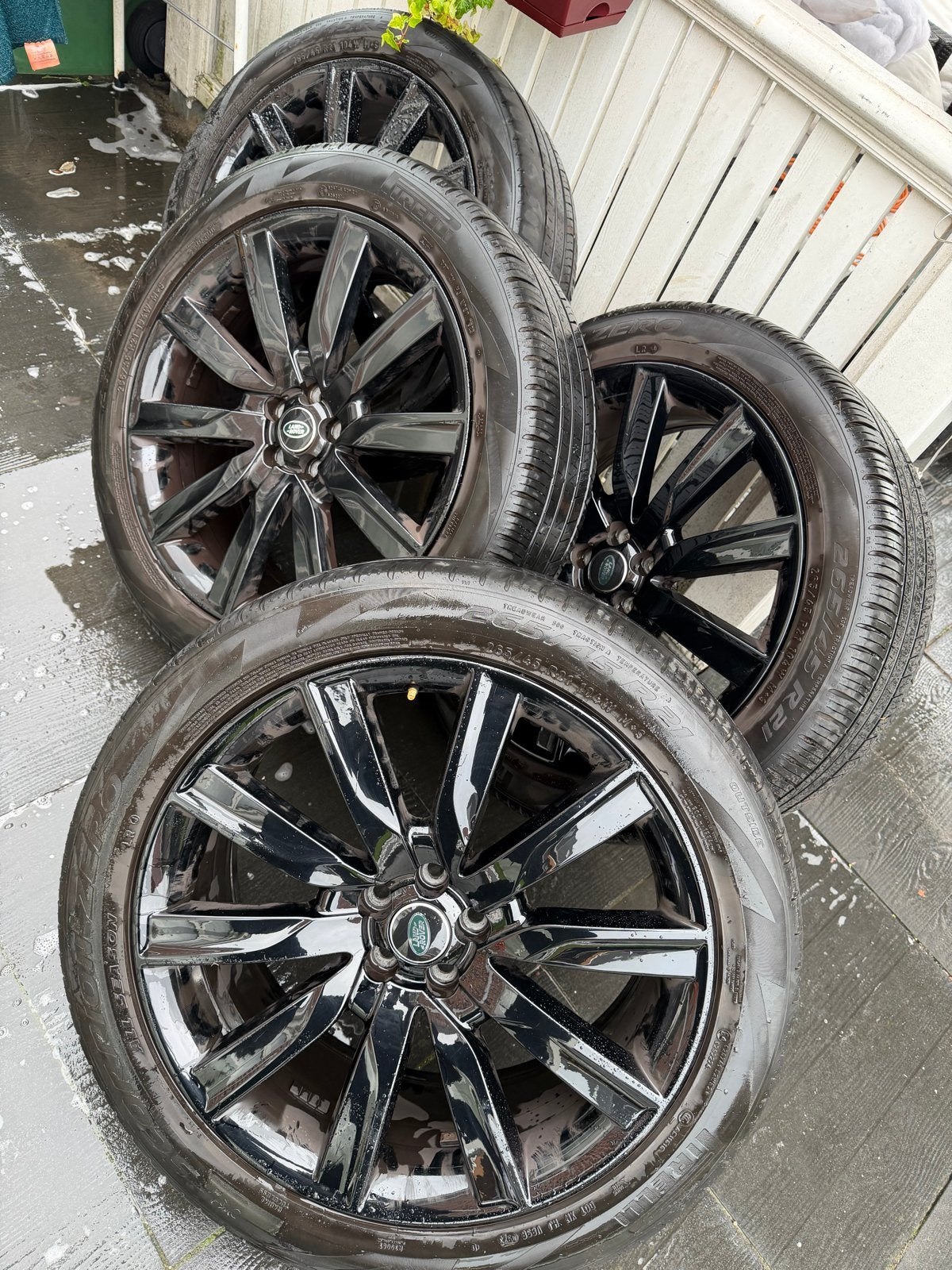 Land Rover Velar Velgen 21 inch 5x108 9J 63.4, Ophalen, Gebruikt, 265 mm, Banden en Velgen
