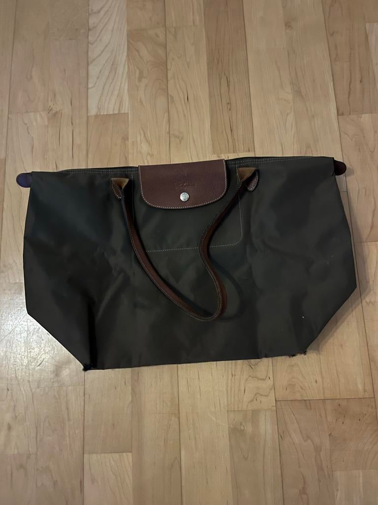 Longchamp Le Pliage Shopper - Gebruikt met defect, Ophalen of Verzenden, Gebruikt, Bruin, Shopper