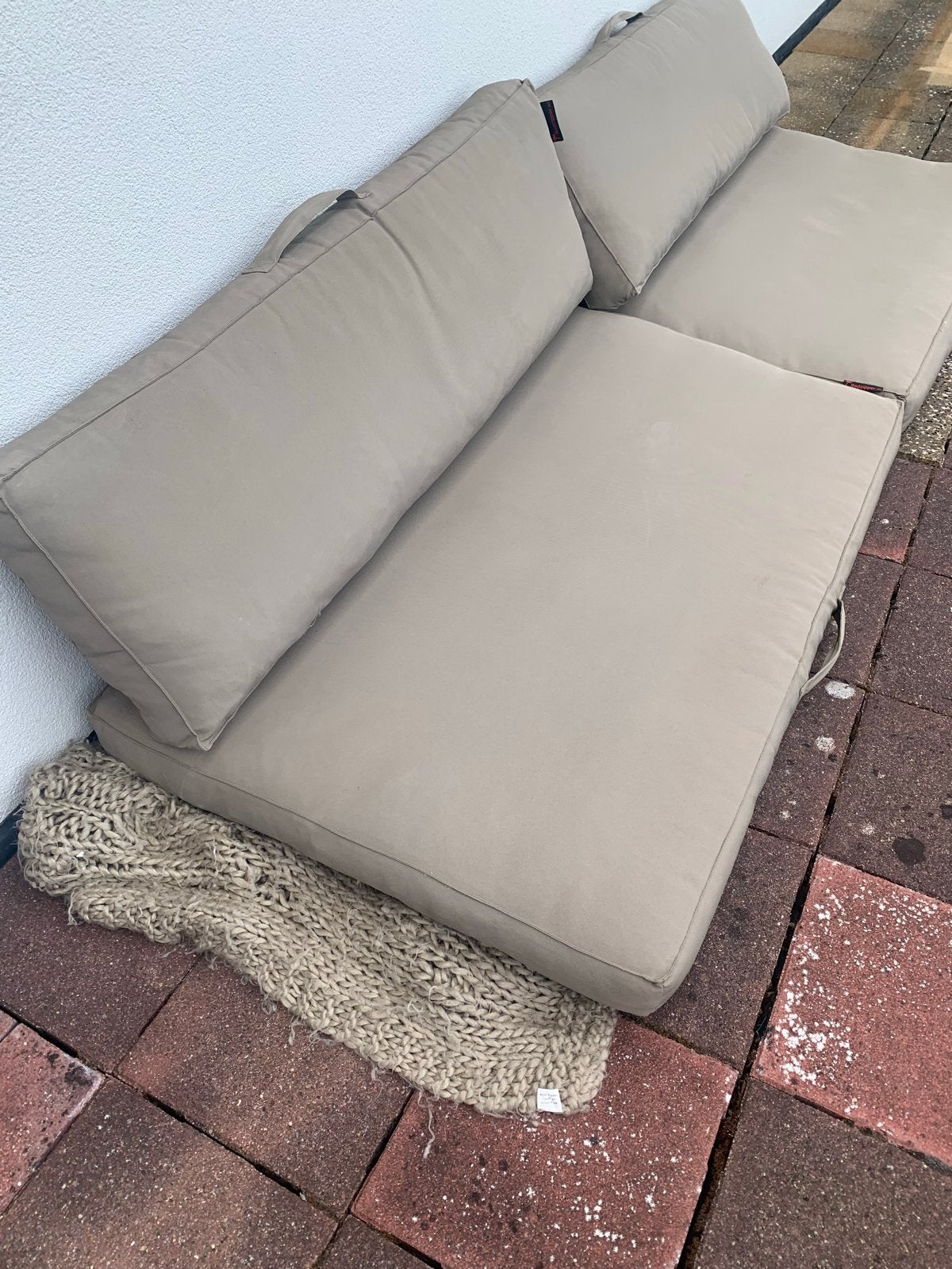 Comfortabele pallet bank kussens voor buiten, Ophalen, Gebruikt, Hout