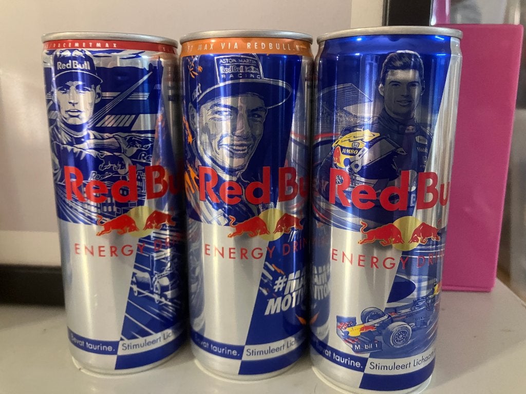 3x Max Verstappen Red Bull blikken Red Bull Racing, Ophalen of Verzenden, Nieuw, Formule 1