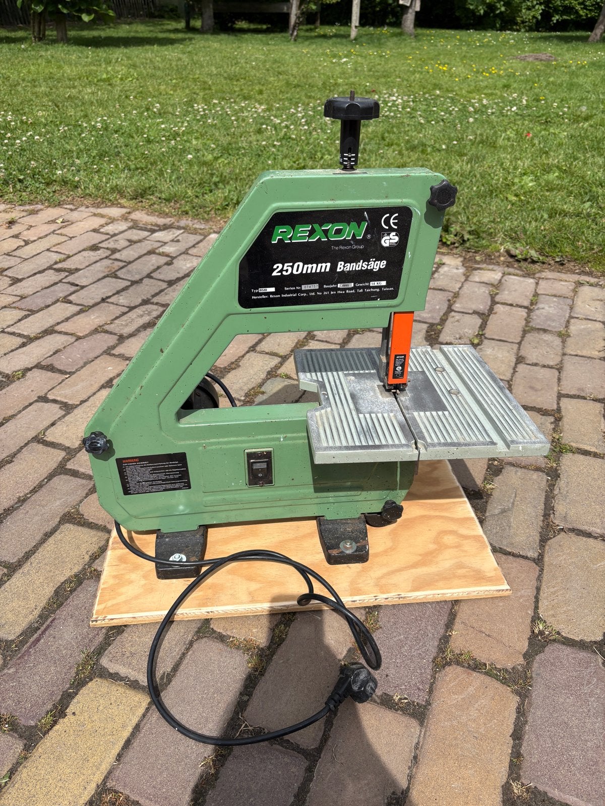 Rexon 250mm lintzaag, Ophalen, Gebruikt, 70 mm of meer, Lintzaag