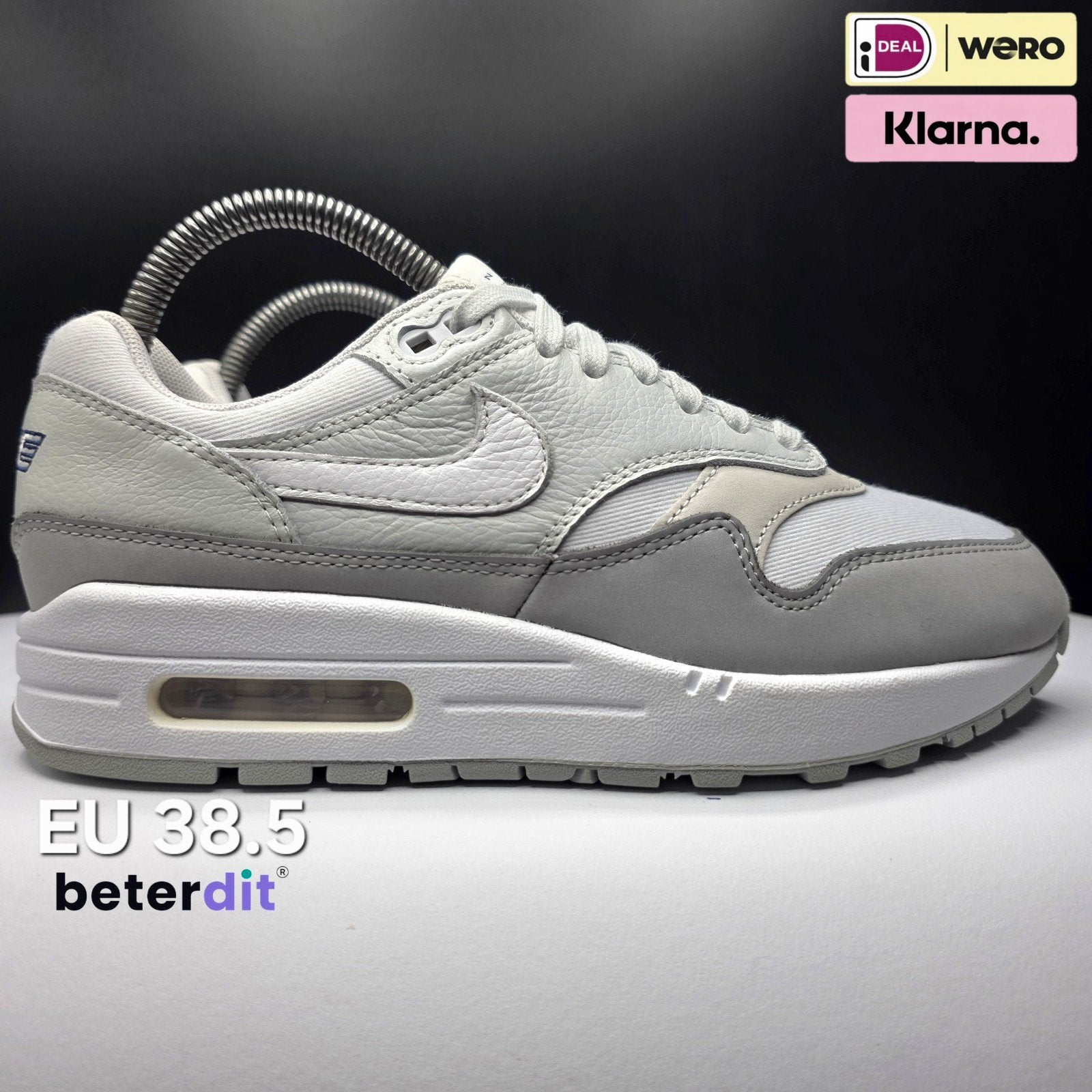Nike Air Max 1 '87 LX 'Light Smoke Grey' Maat: 38.5, Kleding | Dames, Schoenen, Ophalen of Verzenden, Nike, Nike, Grijs