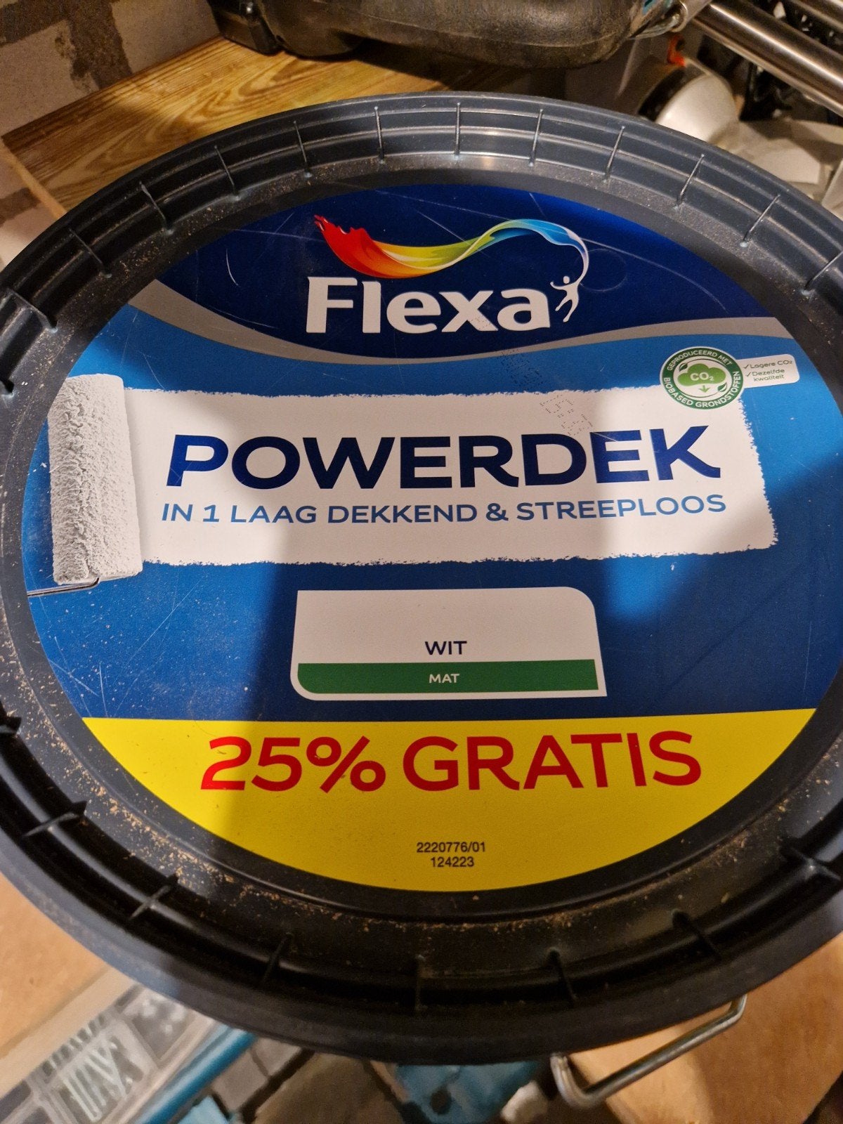 Flexa Powerdek Muurverf Wit Mat 12.5L + 25% EXTRA, Ophalen of Verzenden, Nieuw, Overige typen