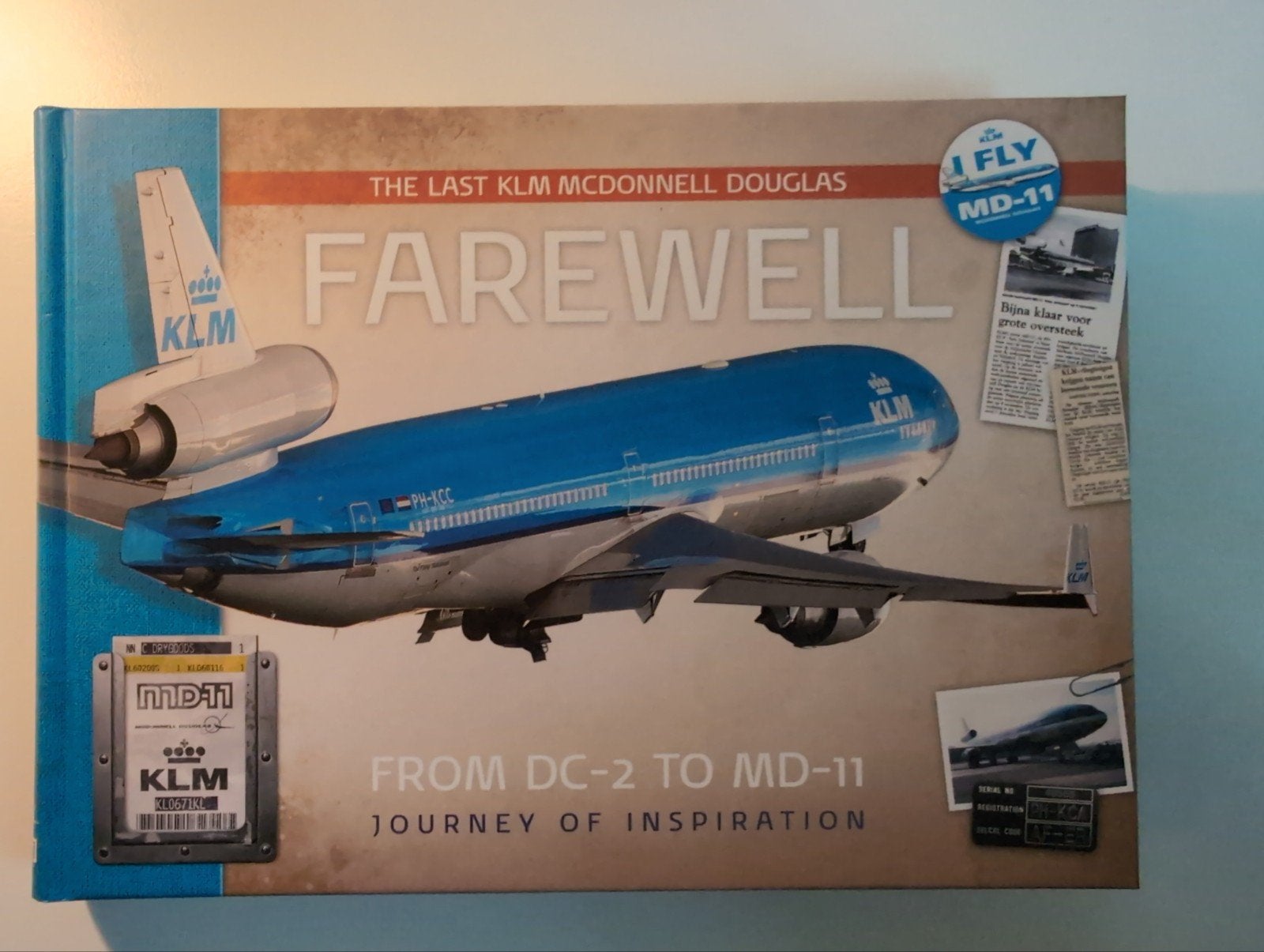 Boek Farewell MD-11 KLM, Boeken, Ophalen of Verzenden, Zo goed als nieuw