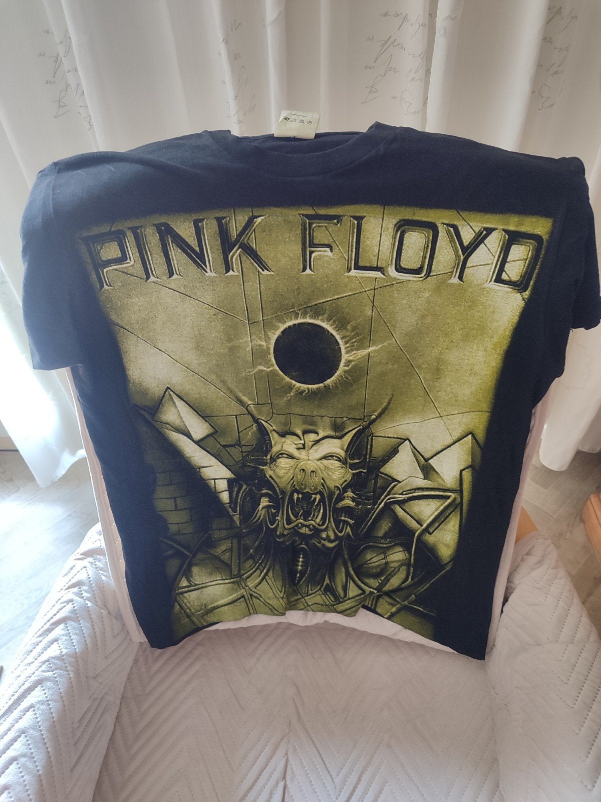 Vintage Pink Floyd 'The Division Bell' Tour '94 T-shirt, Maat 52/54 (L), Pink Floyd, Zwart, Ophalen of Verzenden