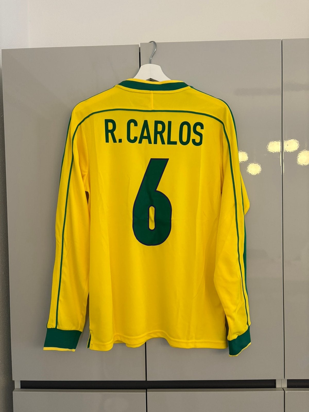 Brazillie 1998 wk shirt (roberto carlos) maat M, Ophalen of Verzenden, Zo goed als nieuw, Shirt
