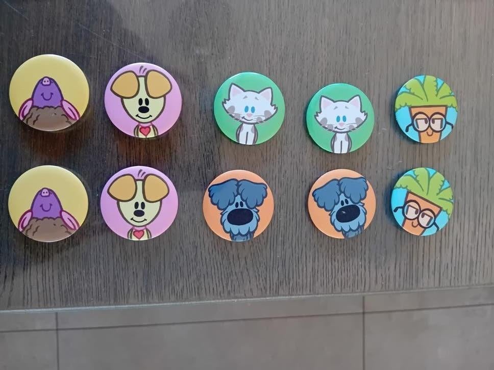 Gratis, Ophalen, Zo goed als nieuw, Figuurtje, Button