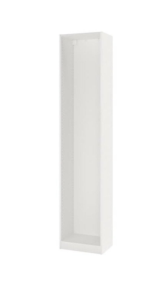 IKEA PAX Basiselement kledingkast wit 50x35x236 cm, Met plank(en), Minder dan 50 cm, 200 cm of meer, Nieuw