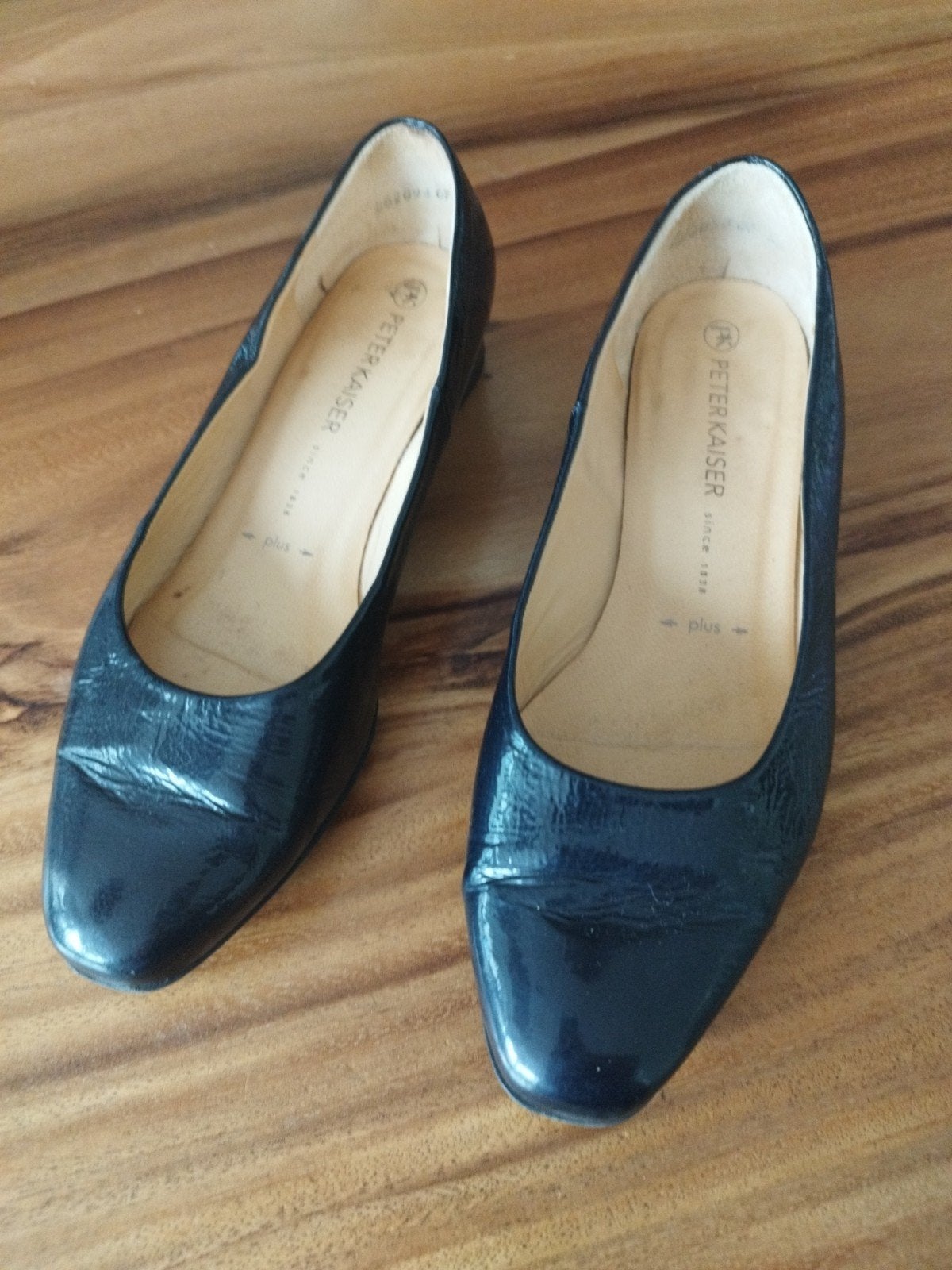 Diep donker blauw Lakleren Pumps Maat 5.5 (38.5), Peter Kaiser, Pumps, Blauw, Ophalen of Verzenden