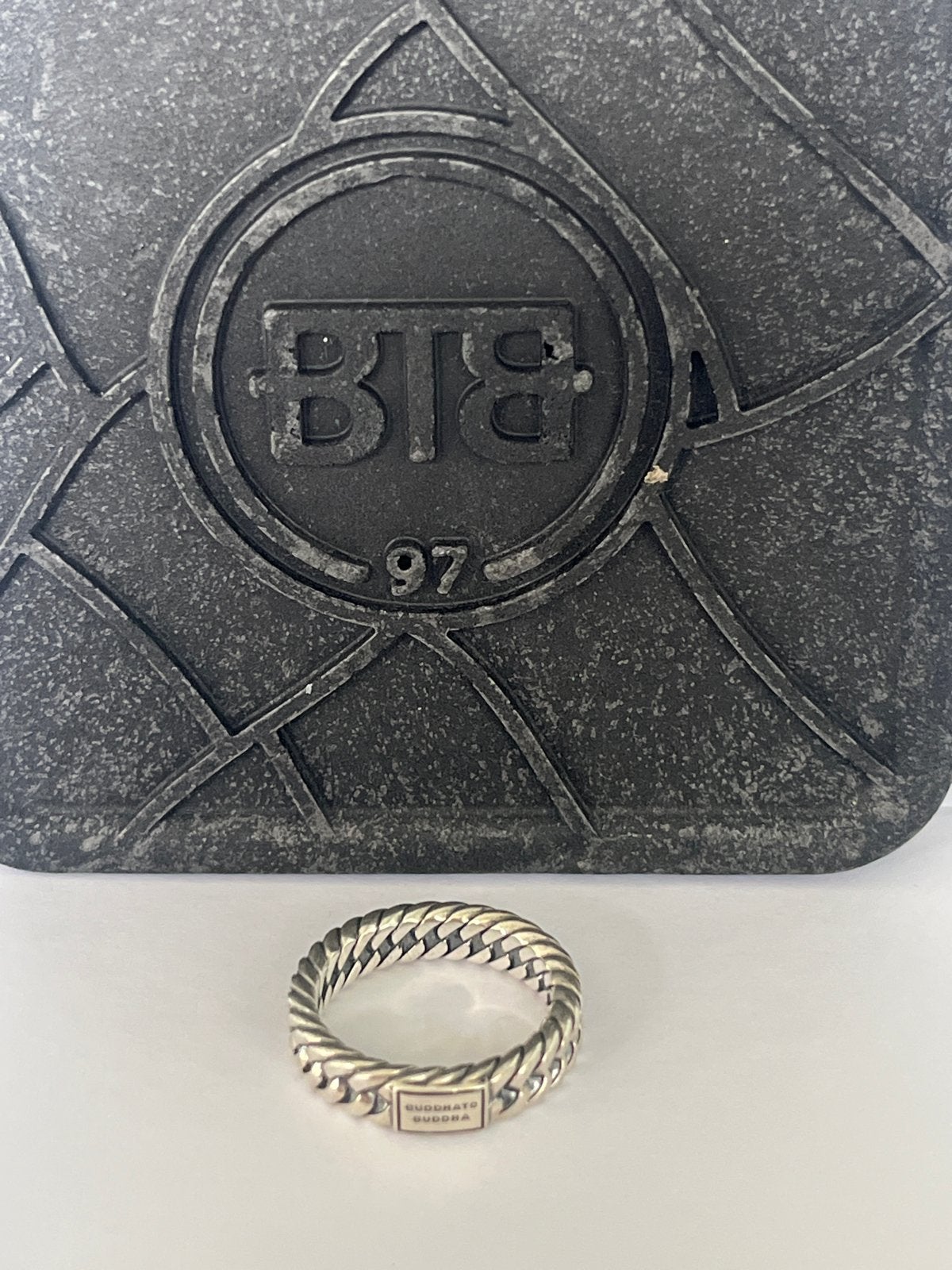 Buddha to Buddha ring, chain mini zilver, Nieuw, Ophalen of Verzenden, 17 tot 18, Dame of Heer