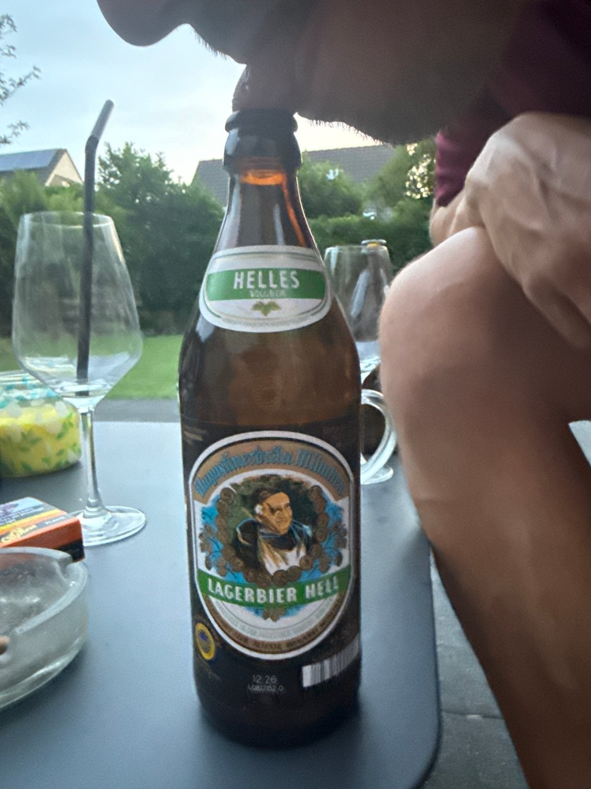 Iconisch leeg Lagerbier Hell flesje, Ophalen of Verzenden, Gebruikt