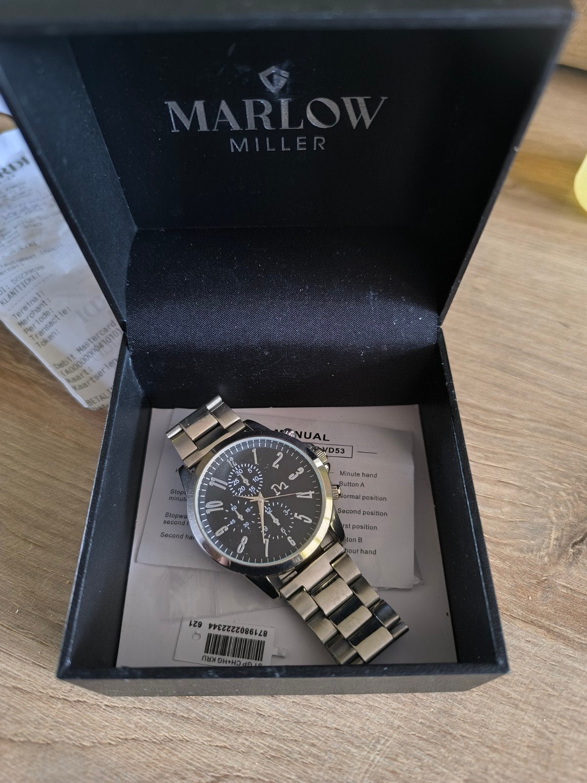 Marlow Miller horloge, Staal, Staal, Polshorloge, Zo goed als nieuw