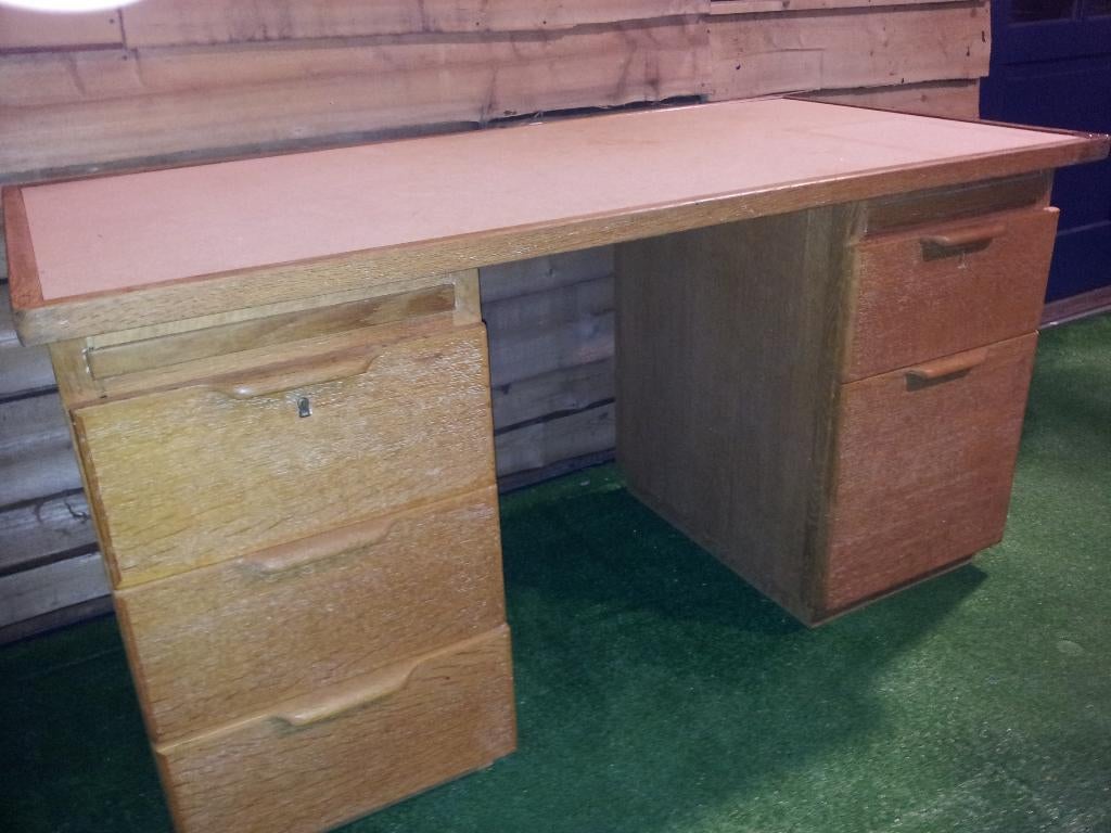 massief beuken bureau, Ophalen, Gebruikt