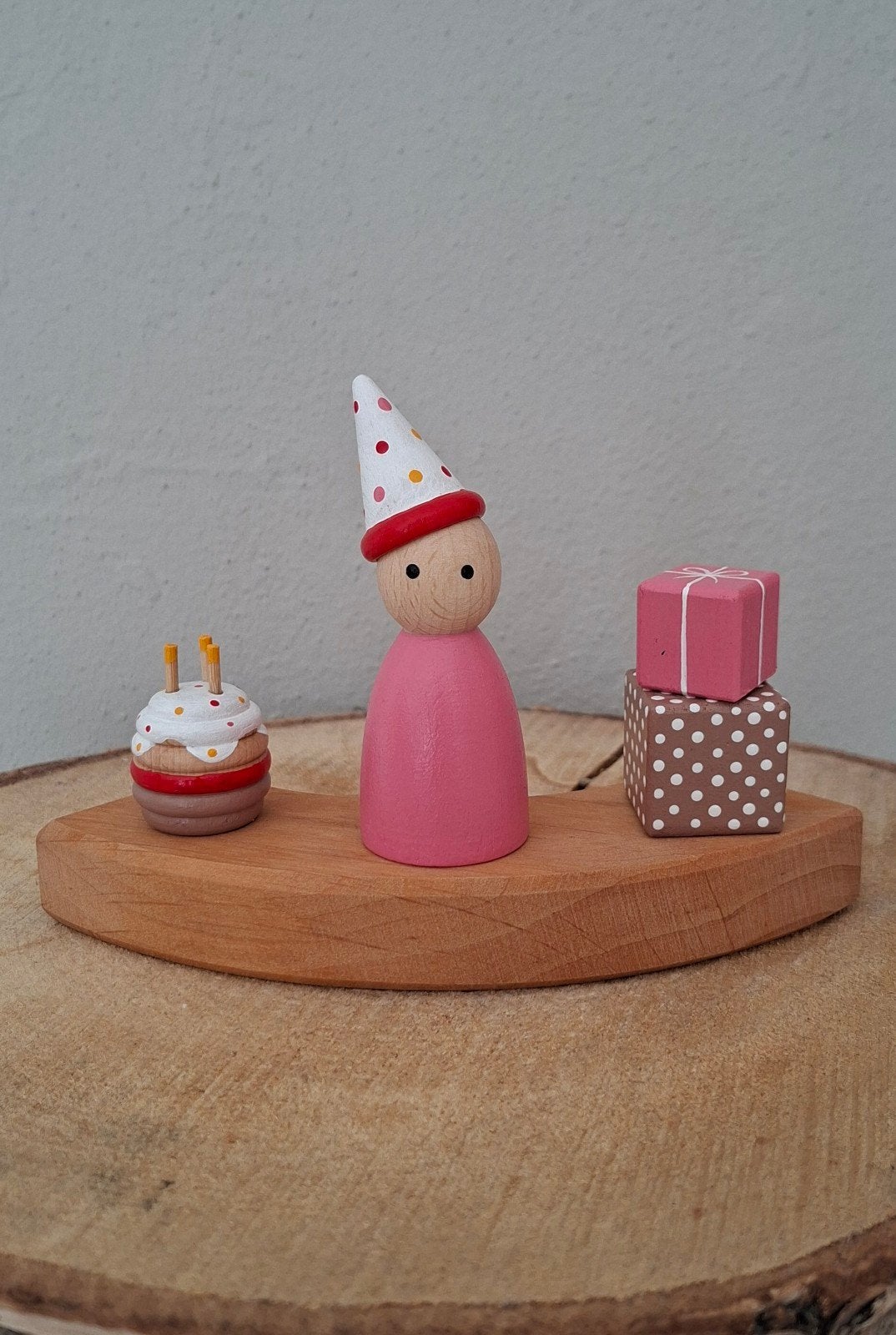 Jaarringstekers peg dolls verjaardag, Kinderen en Baby's, Ophalen of Verzenden, Nieuw