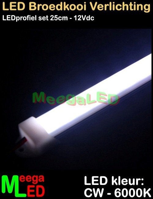 LED profiel strip TC420 SET 5x 25cm Broedkooi Kweekkooi, Dieren en Toebehoren, Ophalen of Verzenden, Nieuw, Aluminium, Broedkooi of Kweekkooi