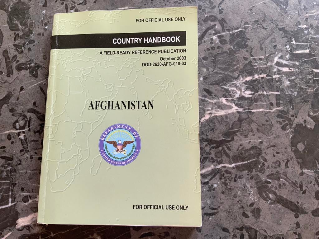Afghanistan Country Handbook 2003, Boeken, Ophalen of Verzenden, Gelezen
