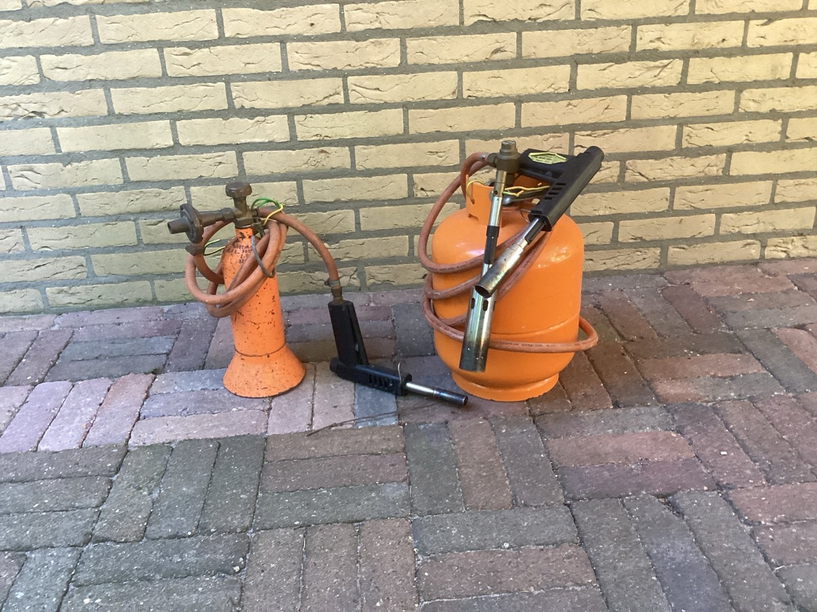 Gasbranders met gasflessen - Ideaal voor diverse klussen, Ophalen, Gebruikt, Minder dan 150 ampère, Overige typen